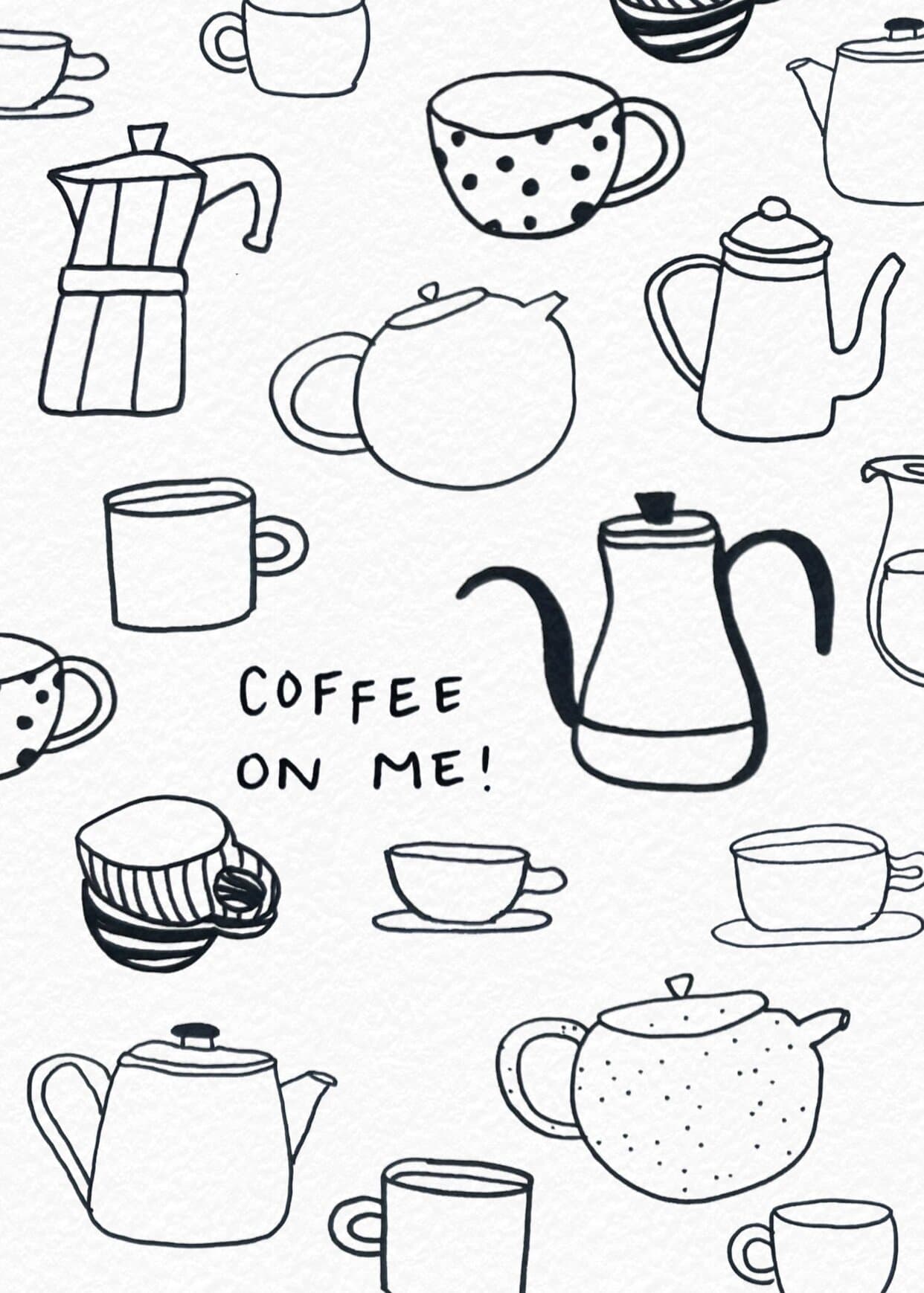 Coffee on Me Collage