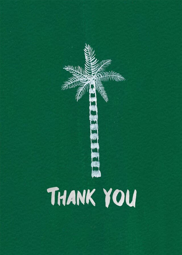 Thank You Palm Tree